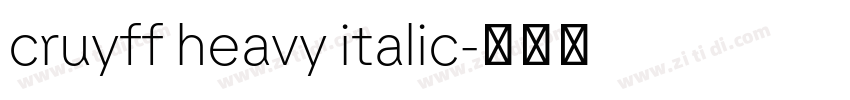 cruyff heavy italic字体转换 cruyff heavy italic字体转换